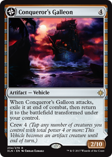 Conqueror's Galleon (Conquerors Foothold) (Ixalan) Light Play