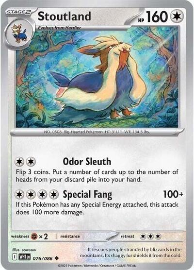 Stoutland (SV: White Flare) Near Mint
