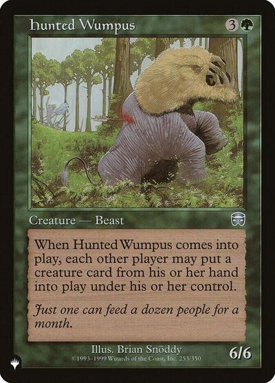 Hunted Wumpus (The List) Near Mint