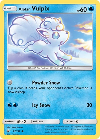 Alolan Vulpix (SM - Burning Shadows) Near Mint