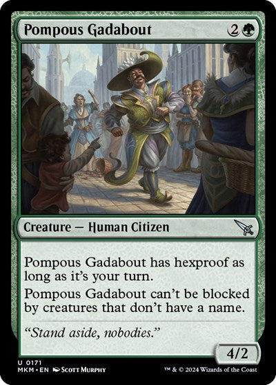 Pompous Gadabout (Murders at Karlov Manor) Light Play Foil