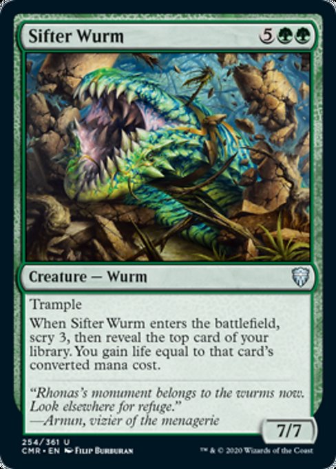 Sifter Wurm (Commander Legends) Light Play Foil