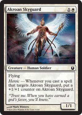 Akroan Skyguard (Born of the Gods) Light Play Foil