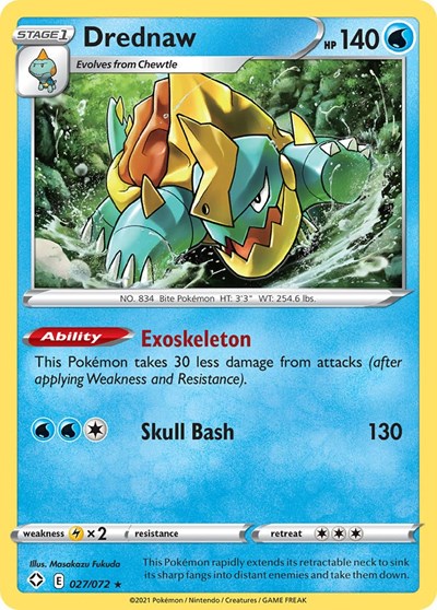 Drednaw (Shining Fates) Near Mint Reverse Holofoil