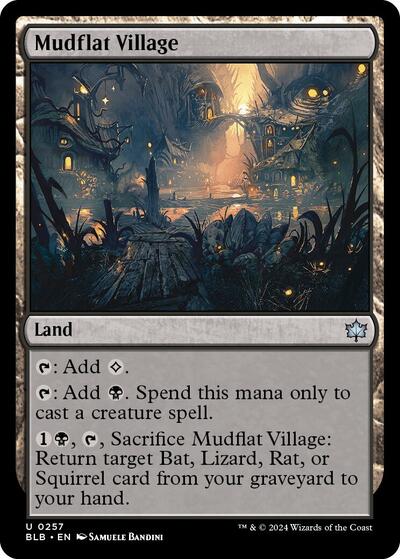 Mudflat Village (Bloomburrow) Light Play