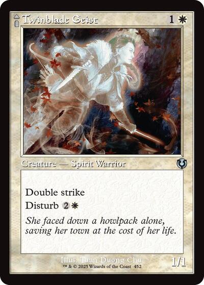 Twinblade Geist (Retro Frame) (Innistrad Remastered) Light Play Foil
