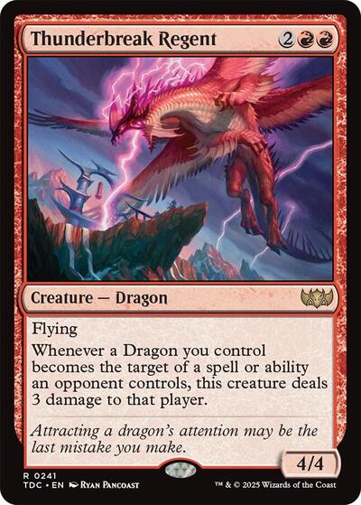 Thunderbreak Regent (Commander: Tarkir: Dragonstorm) Light Play