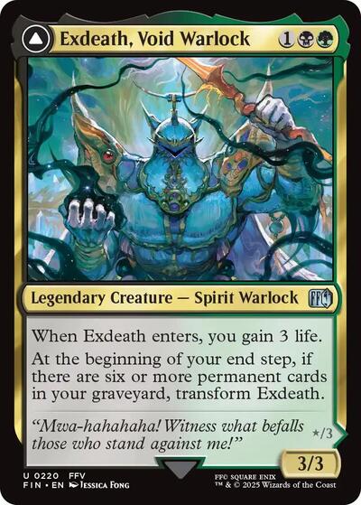 Exdeath, Void Warlock (Universes Beyond: FINAL FANTASY) Near Mint Foil