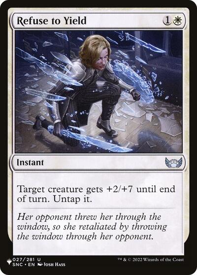 Refuse to Yield (The List) Near Mint
