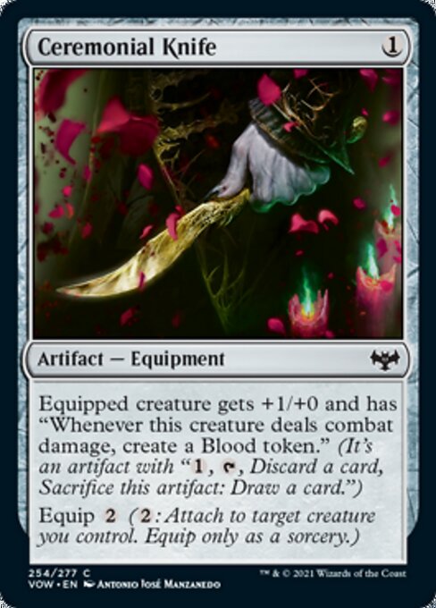 Ceremonial Knife (Innistrad: Crimson Vow) Light Play Foil