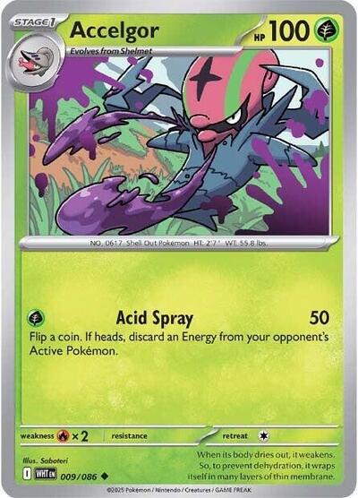 Accelgor (SV: White Flare) Near Mint Reverse Holofoil