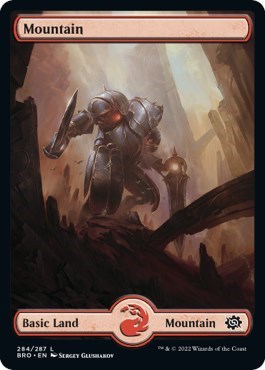 Mountain (284) - Full Art (The Brothers' War) Near Mint Foil