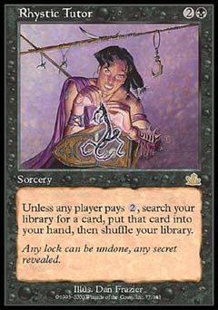Rhystic Tutor (Prophecy) Light Play