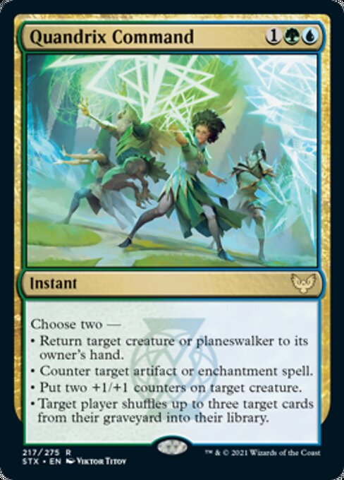 Quandrix Command (Strixhaven) Light Play Foil