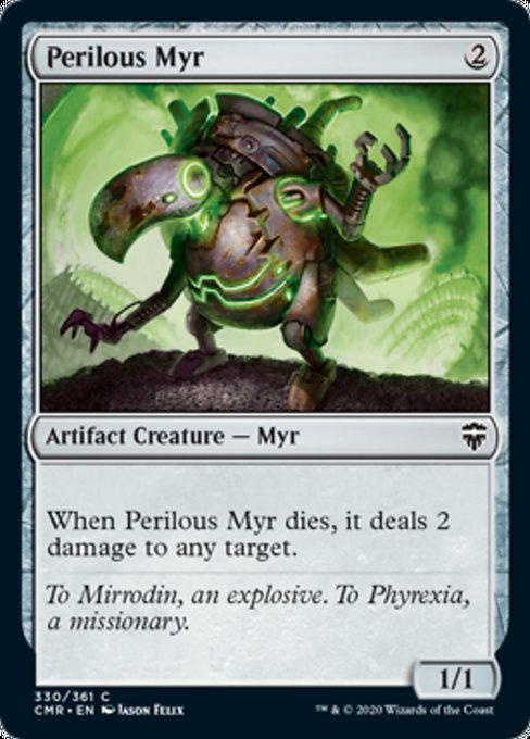 Perilous Myr (Commander Legends) Light Play Foil