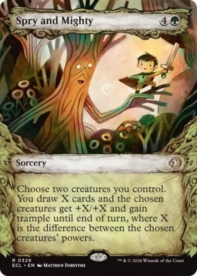 Spry and Mighty (Showcase) (Lorwyn Eclipsed) Near Mint Foil