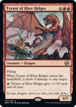Tyrant of Kher Ridges (The Brothers' War) Light Play Foil
