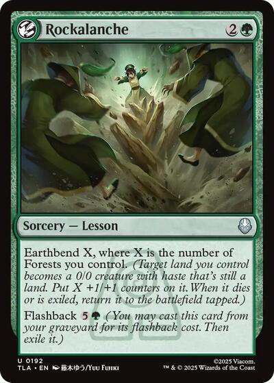 Rockalanche (Avatar: The Last Airbender) Near Mint Foil