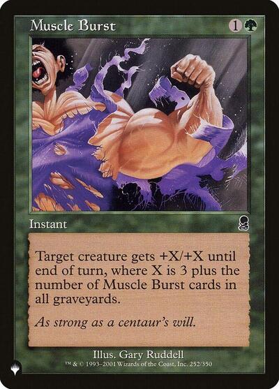 Muscle Burst (The List) Near Mint