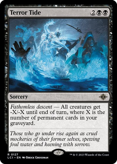 Terror Tide (The Lost Caverns of Ixalan) Light Play Foil
