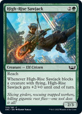 High-Rise Sawjack (Streets of New Capenna) Light Play Foil