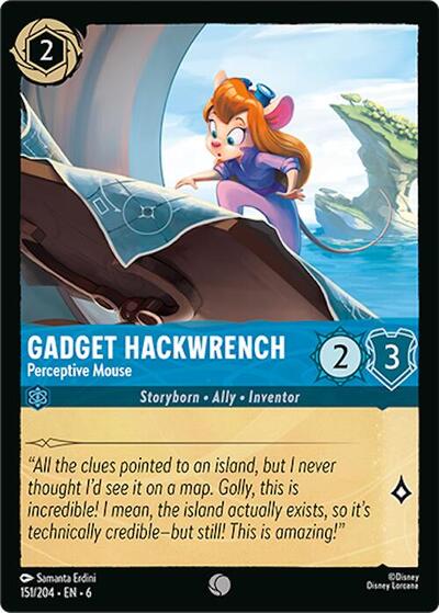 Gadget Hackwrench - Perceptive Mouse (Azurite Sea) Near Mint Cold Foil