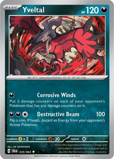 Yveltal (SV: Shrouded Fable) Near Mint