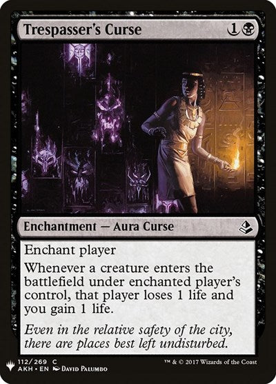 Trespasser's Curse (Mystery Booster) Light Play