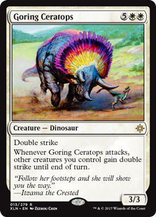 Goring Ceratops (Ixalan) Light Play