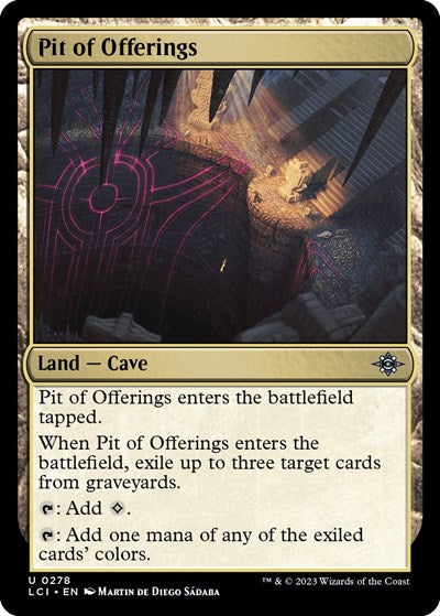 Pit of Offerings (The Lost Caverns of Ixalan) Light Play