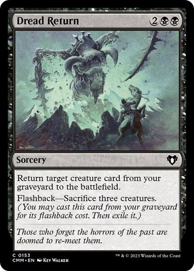 Dread Return (Commander Masters) Light Play