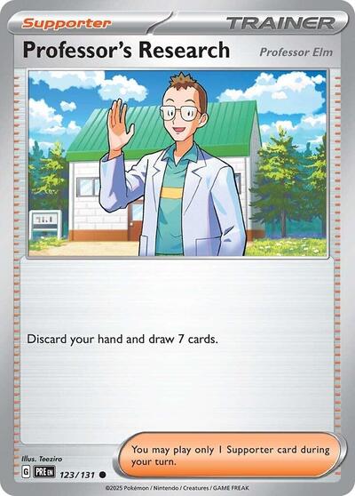 Professor's Research (Professor Elm) (SV: Prismatic Evolutions) Near Mint