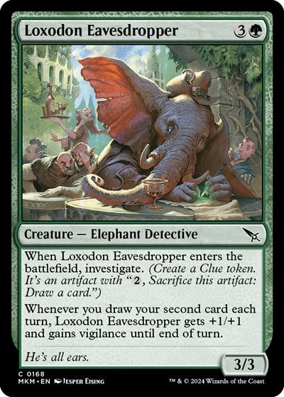 Loxodon Eavesdropper (Murders at Karlov Manor) Light Play Foil