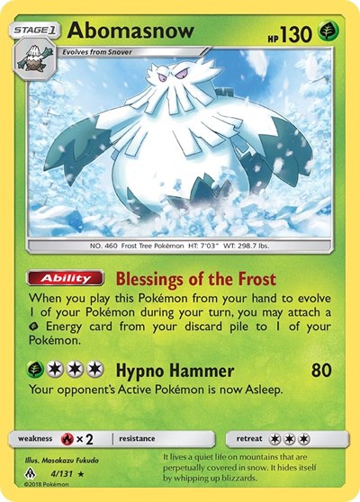Abomasnow (SM - Forbidden Light) Near Mint