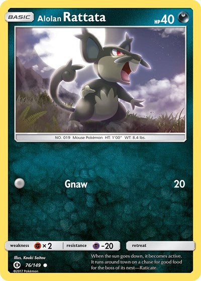 Alolan Rattata (SM Base Set) Near Mint