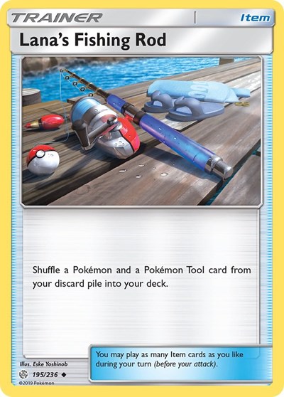 Lana's Fishing Rod (SM - Cosmic Eclipse) Near Mint Reverse Holofoil