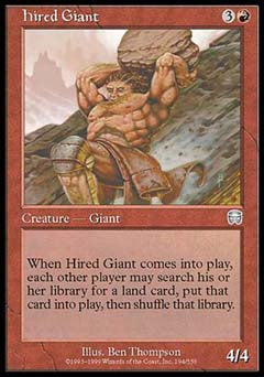 Hired Giant (Mercadian Masques) Light Play
