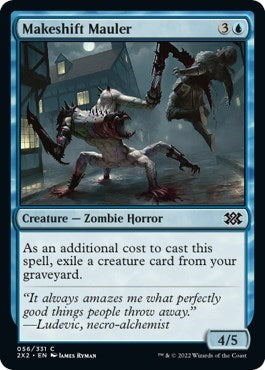 Makeshift Mauler (Double Masters 2022) Light Play Foil