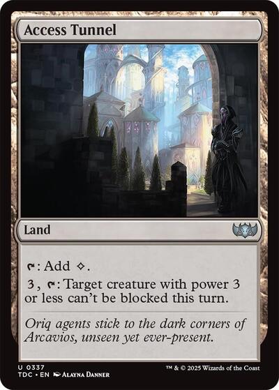 Access Tunnel (Commander: Tarkir: Dragonstorm) Light Play