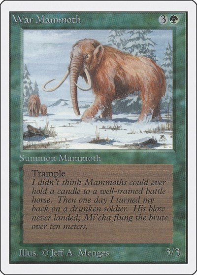 War Mammoth (Unlimited) Light Play