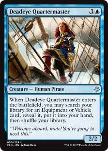 Deadeye Quartermaster (Ixalan) Light Play
