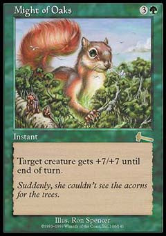 Might of Oaks (Urza's Legacy) Light Play