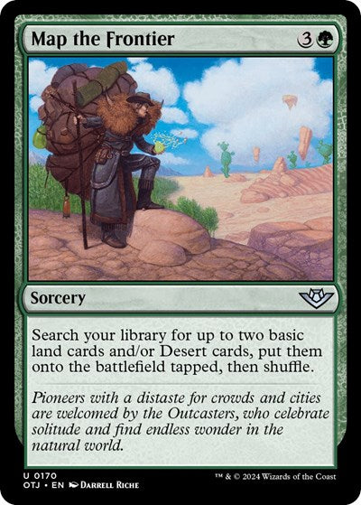 Map the Frontier (Outlaws of Thunder Junction) Near Mint Foil