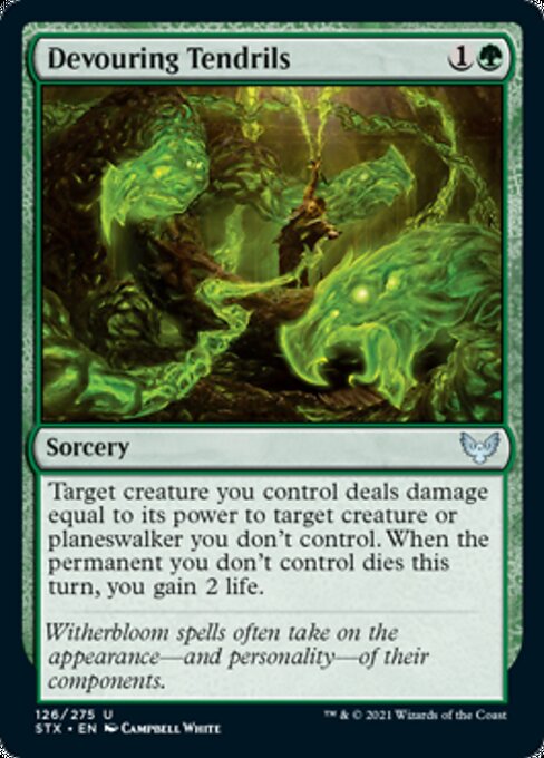 Devouring Tendrils (Strixhaven) Light Play Foil