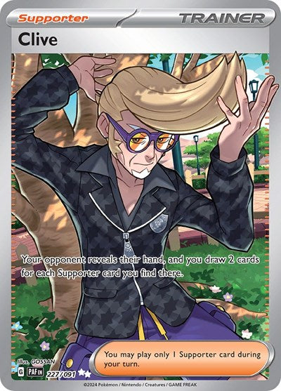 Clive - 227 (SV: Paldean Fates) Near Mint Holofoil