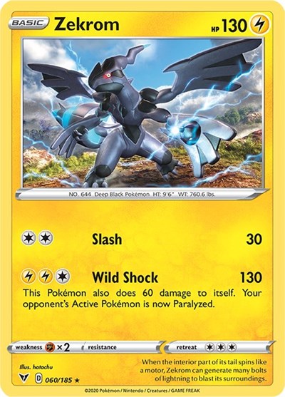 Zekrom (SWSH04: Vivid Voltage) Near Mint Holofoil