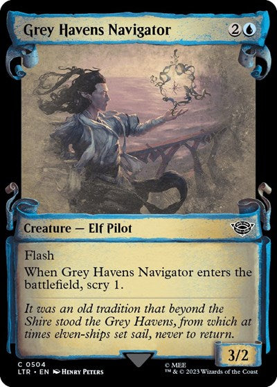 Grey Havens Navigator (Showcase Scrolls) (Universes Beyond: The Lord of the Rings: Tales of Middle-earth) Light Play