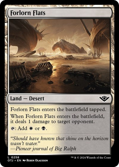 Forlorn Flats (Outlaws of Thunder Junction) Near Mint Foil