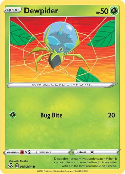 Dewpider (SWSH08: Fusion Strike) Near Mint
