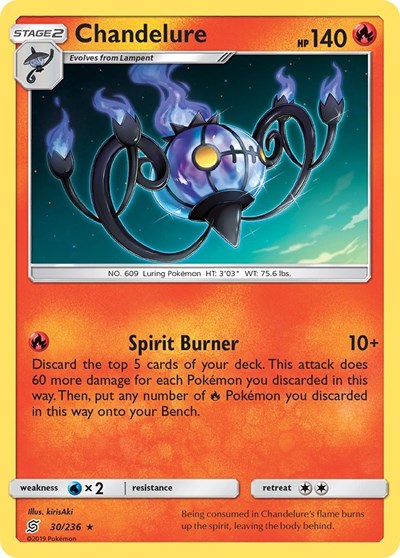 Chandelure (SM - Unified Minds) Near Mint Reverse Holofoil